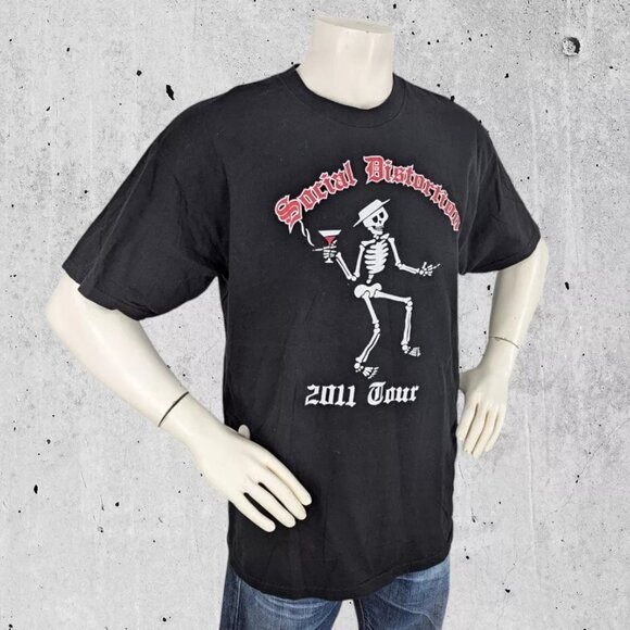 Social Distortion 2011 Tour T Shirt Size XL Tee Double Sided - Picture 2 of 5